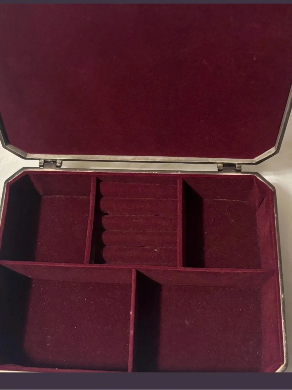 Godinger Silver Plated Ornate Floral Embossed Metal Jewelry Box